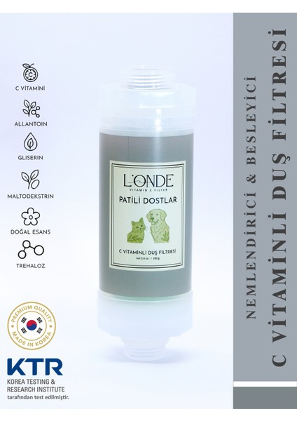 C Vitaminli Duş Filtresi Patili Dostlar (Köpekler Için)