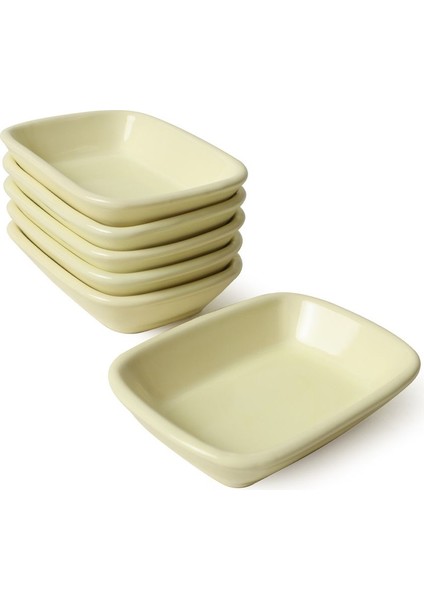 Sarı Dikdörtgen Çerezlik 11 cm 6'lı Set, Şık ve Kullanışlı Mutfak Aksesuarı indirimleri