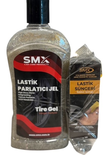 Gümüş Simli Jel Lastik Parlatıcı 500 ml + Sünger Hediye