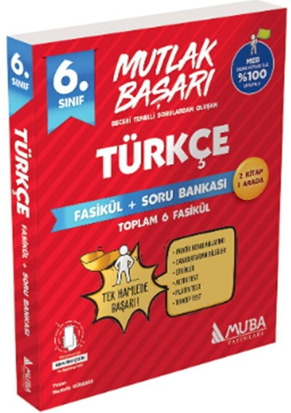 Muba Yayınları 6. Sınıf Türkçe Fasikül Soru Bankası modelleri