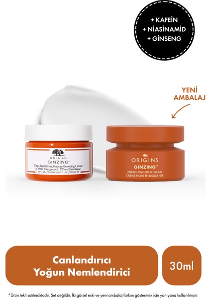 Ginzing Canlandırıcı Yoğun Nemlendirici Krem 30ML