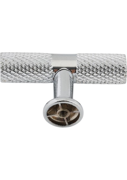 T Bar (Tırtıklı) Baklava Dilimli Krom Kaplama Gümüş Grisi Kulp Mobilya Mutfak Çekmece Kapak Kulbu Düğme Tek Delikli modelleri