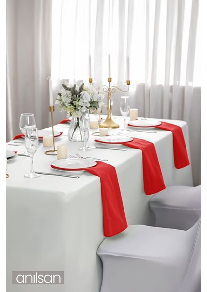 4'lü %100 Pamuk Kırmızı Kumaş Peçete, 70X70 Cm, Mutfak ve Sunum Şıklığı fiyatları