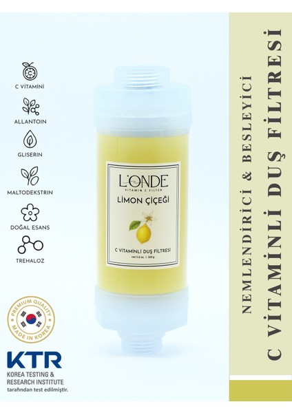 Vitamin C Duş Filtresi Limon Çiçeği