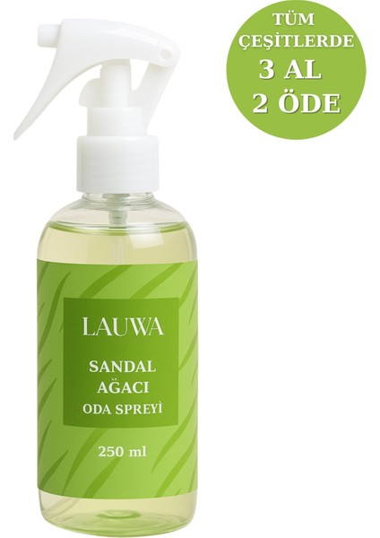 Sandal Ağacı Oda ve Çamaşır Spreyi Oda Kokusu Oda Spreyi Room Spray 250ML