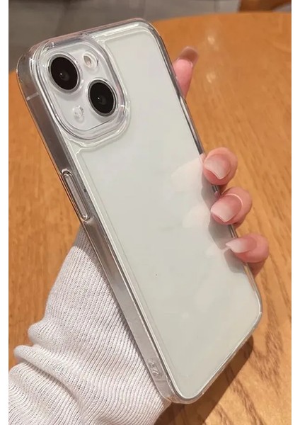 Iphone 15 Plus-Iphone 14 Plus Uyumlu Desenli Lüx Şeffaf Silikon Kılıf Şeffaf indirimleri
