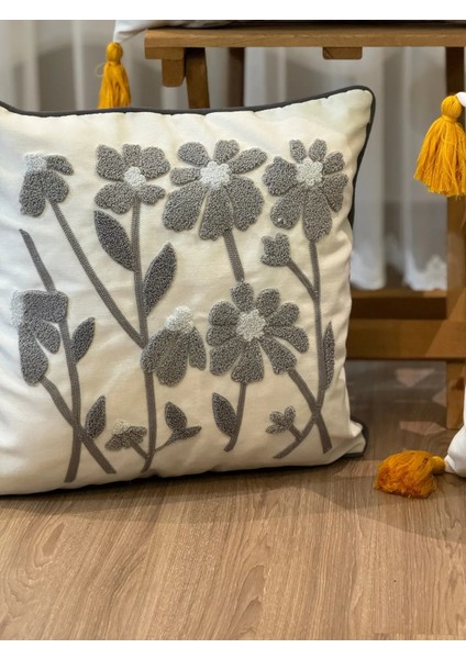 4'lü Punch Işlemeli Nakışlı Panç Dekoratif Kırlent Kılıfı fırsatları