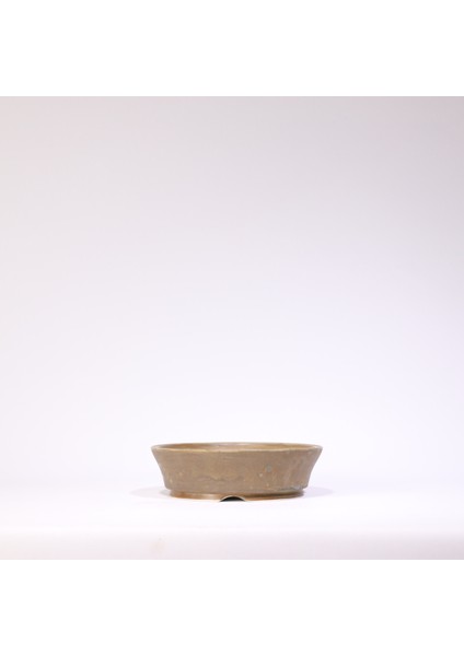 Yuvarlak Bonsai Saksısı No.58-Sırlı (18 Cm)