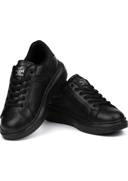 Kadın Siyah Simli Rahat Günlük Sneaker Spor Ayakkabı fiyatları