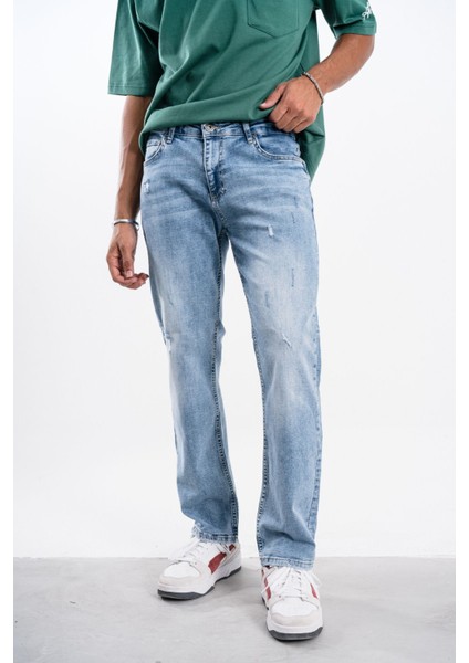 Erkek Mavi Regular Kot Pantolon Likralı fiyatları