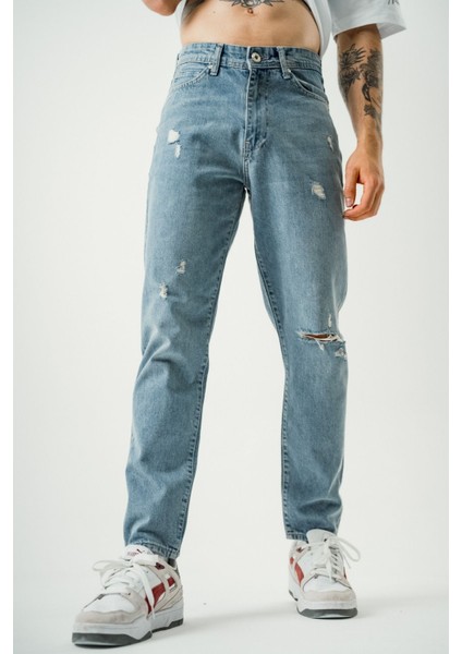 Mavi Boyfriend Kot Pantolon Yırtık fiyatları