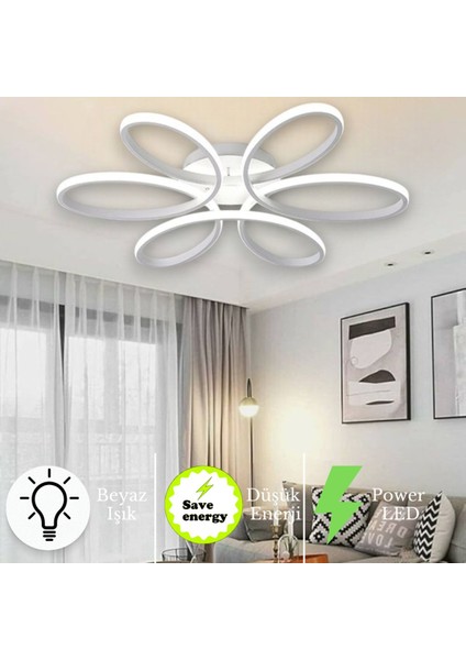 Modern LED Plafonyer, Beyaz Kasa ve Işık ile Şık Tavan Aydınlatması fiyatları