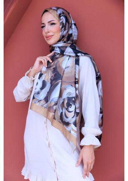 Akrilik Çiçek Desenli Ipeksi Vual Şal indirimleri
