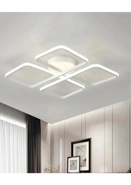 Ultra Beyaz Ahşap Avize 4'lü, Modern ve Şık Yüzde 100 Kalite