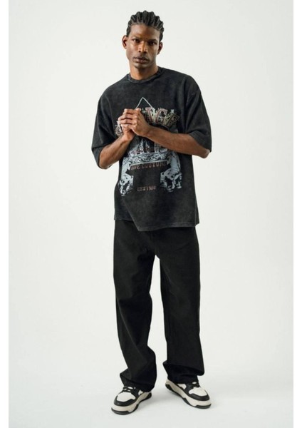 Siyah Baggy Kot Pantolon modelleri