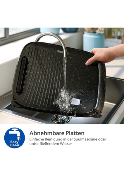 HD6212/90 5000 Serisi Elektrikli Izgara | 2400W Güç, Dumanlı Lezzet, Smoker Özellikli indirimleri