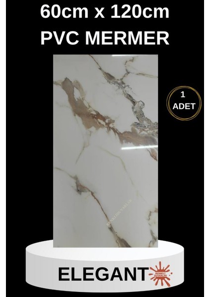 Alternatif Kaplama Uv Pvc Mermer Panel Elegant1 Adet 60X120CM Ev Ofis Otel Duvar Kaplama Paneli