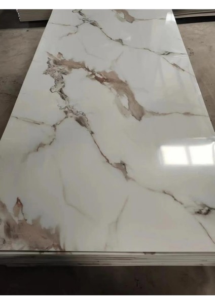 Alternatif Kaplama Uv Pvc Mermer Panel Elegant1 Adet 60X120CM Ev Ofis Otel Duvar Kaplama Paneli fırsatları