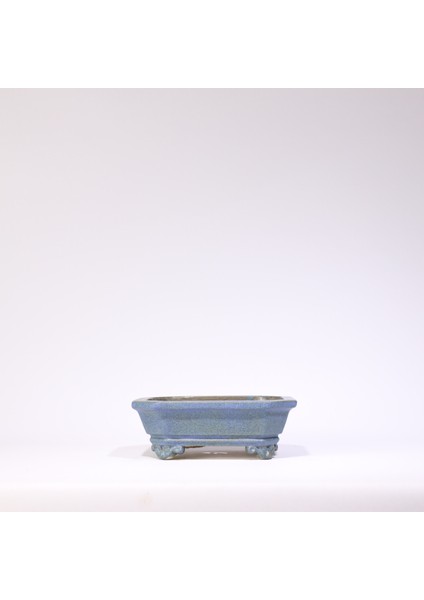 Köşeli Bonsai Saksısı No.24-Sırlı (18 Cm)