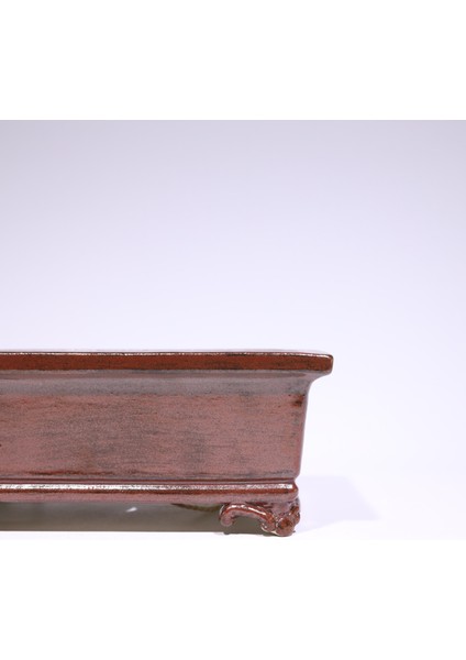 Köşeli Bonsai Saksısı No.10-Sırlı (30CM) modelleri