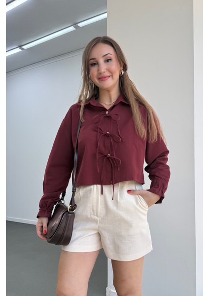 Fiona Ipli Tasarım Gömlek
