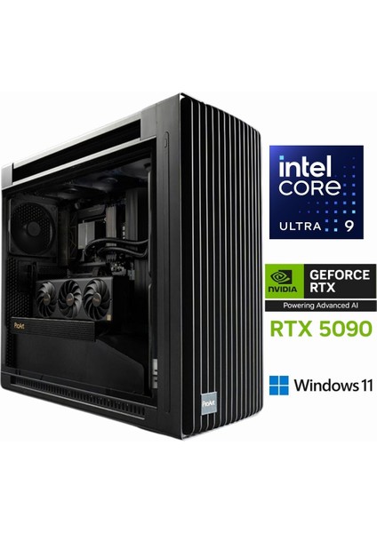 Proart PA602-200 Ultra 9 285K 32GB Ddr5 1tb M.2 Asus Rog Rtx 5090 32GB W11PRO Masaüstü Bilgisayar