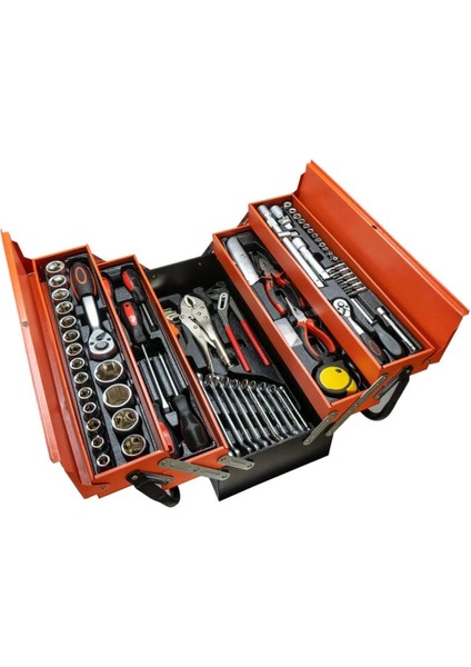 85 Parça Profesyonel Sandık Tipi Takım Çantası Seti