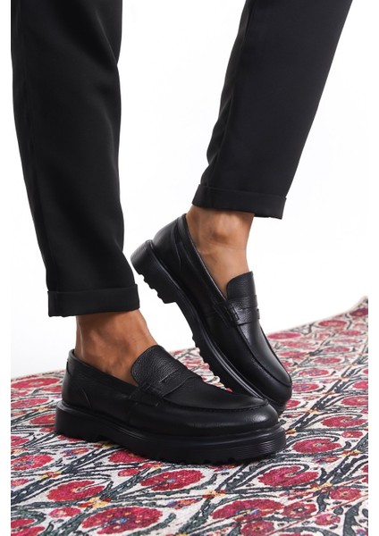 Hakiki Deri, Kalın Tabanlı, Iç Dış Deri, Erkek Ayakkabı