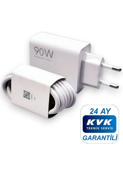 90W (Watt) Typ-C Hızlı Şarj Aleti Adaptörü Kablo Seti %100 Orıjinal ( Kvk Teknik Servis Garantili ) modelleri