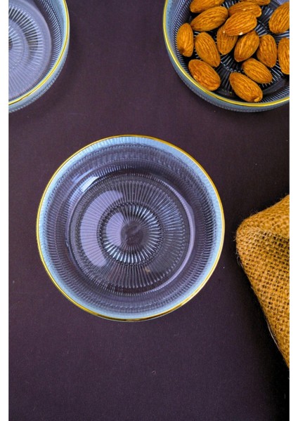 Altın Yaldız Kahvaltılık Cam Kase 10CM 6'lı Set, Şeffaf Tasarım indirimleri