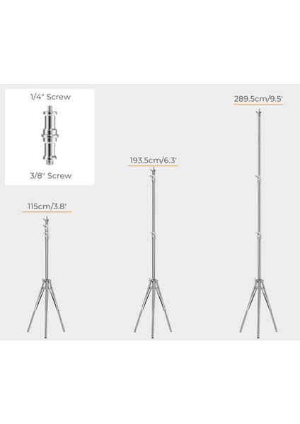 (KF34.044) 280CM Metal Işık Ayağı modelleri