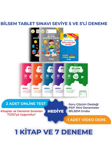 Bilsem Tablet Sınavı Seviye 5 ve 5'li Deneme
