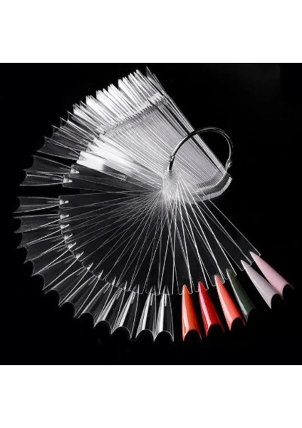 50'li Kartela Tips Ters Uç Şefaf Renk