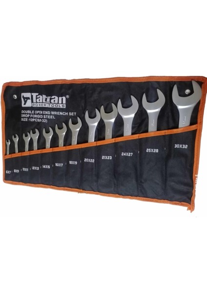 Tatian 12 Parça Düz Anahtar Seti