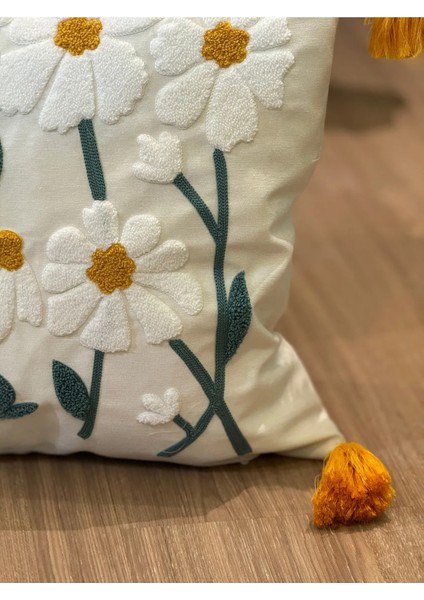 2'li Punch Işlemeli Nakışlı Panç Dekoratif Kırlent Kılıfı fiyatları