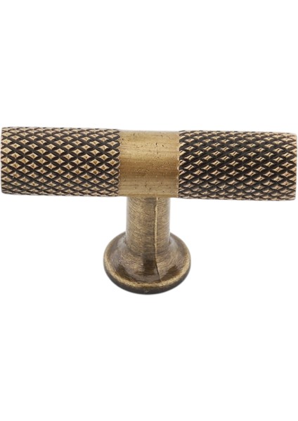 T Bar (Tırtıklı) Baklava Dilimli Antiksarı Kulp Mobilya Mutfak Çekmece Kapak Kulbu