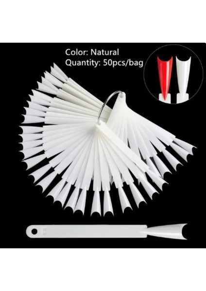 Kemik Renk Kartela Tips Ters Uç