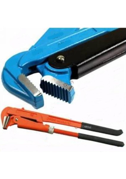 Maşalı Boru Anahtarı 1'' Parmak Büyük 80MM Ağızlı Chrome Vanadium Çelik Ayarlı Ingiliz Boru Anahtarı