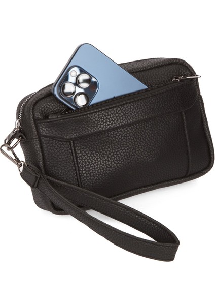 Erkek El Askılı Portföy Clutch El Çantası NEW256 - Siyah