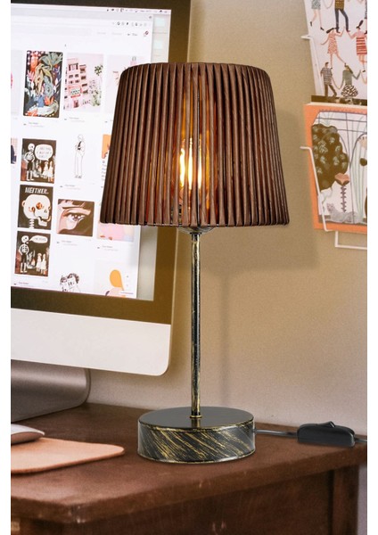 Şık Siyah Patinalı Rüya Abajur, Yatak Odası Dekorasyonu Için Harika Seçenek modelleri