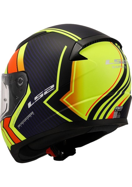 Rapid 2 Extra Full Face Kask Neon Sarı-Mavi M fırsatları