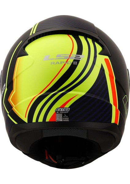Rapid 2 Extra Full Face Kask Neon Sarı-Mavi M indirimleri