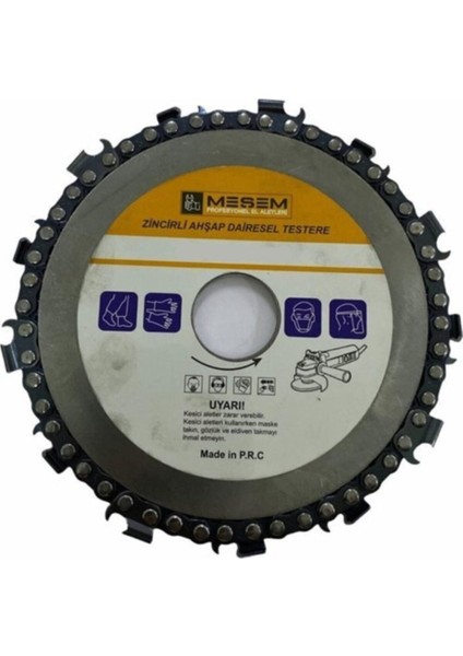 Zincirli Ahşap Testere 115MM*22MM- Dairesel Ahşap Oyma Diski