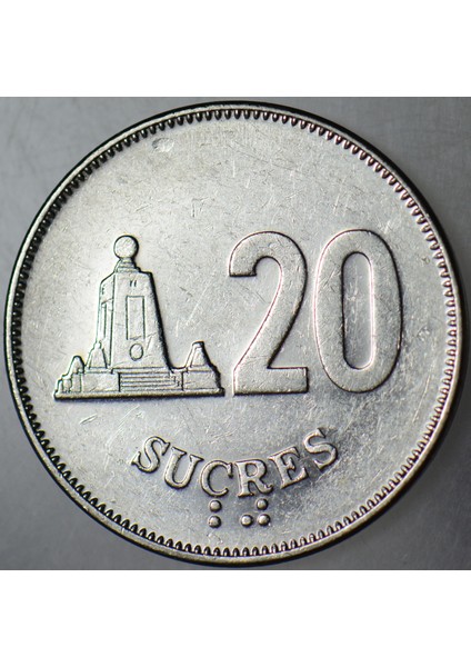 Ekvador 20 Sucre 1988. fiyatları