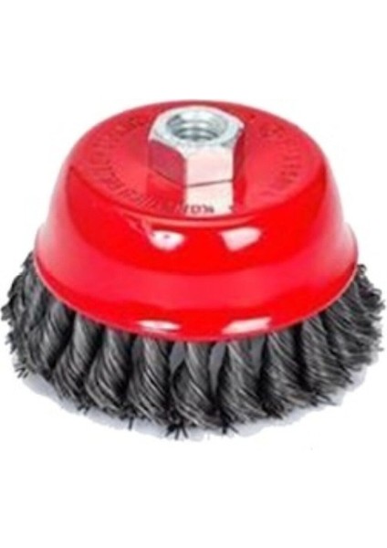 Makroyapı Emka M14 Çanak Vidalı Burma Tel Fırça 100 mm