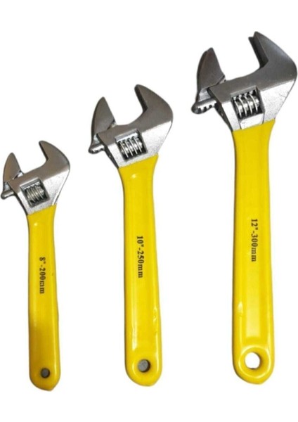 Kurbacık Anahtar Seti 3'lü 8''-10''-12''