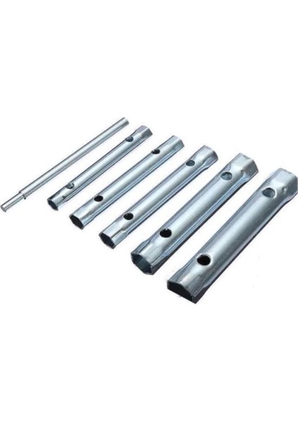 6 Parça Kovan Tipi Lokma Anahtarı 8 - 17 mm Arası Anahtar Set