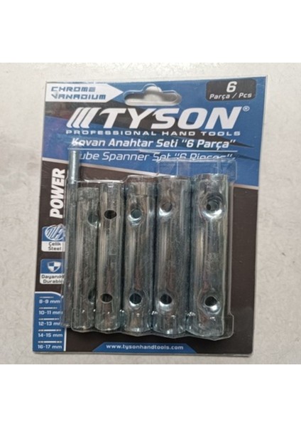 Kovan Anahtar Seti 6 Parça Tyson