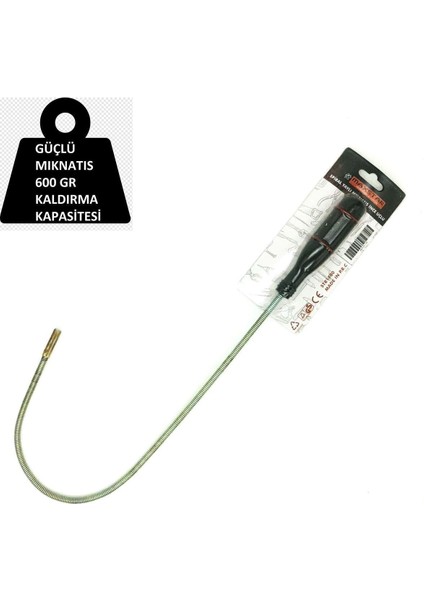 Spiral Yaylı Mıknatıs 600 gr Kaldırma Kapasiteli Profesyonel 55CM Düz Tornavida