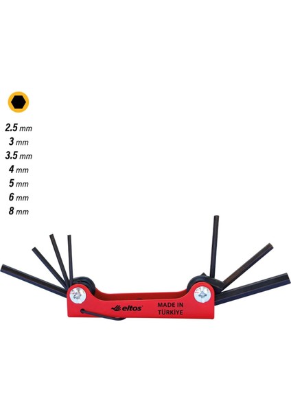 Çakı Tipi Alyan Anahtar Takımı7 Parça Pamiravm